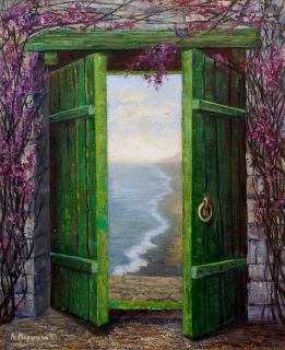 Картина "Зеленая дверь" Анна Марычева