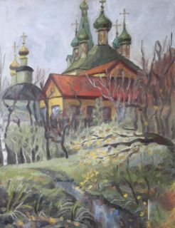 Картина "Серпухов (пленэр)" Нина Силаева