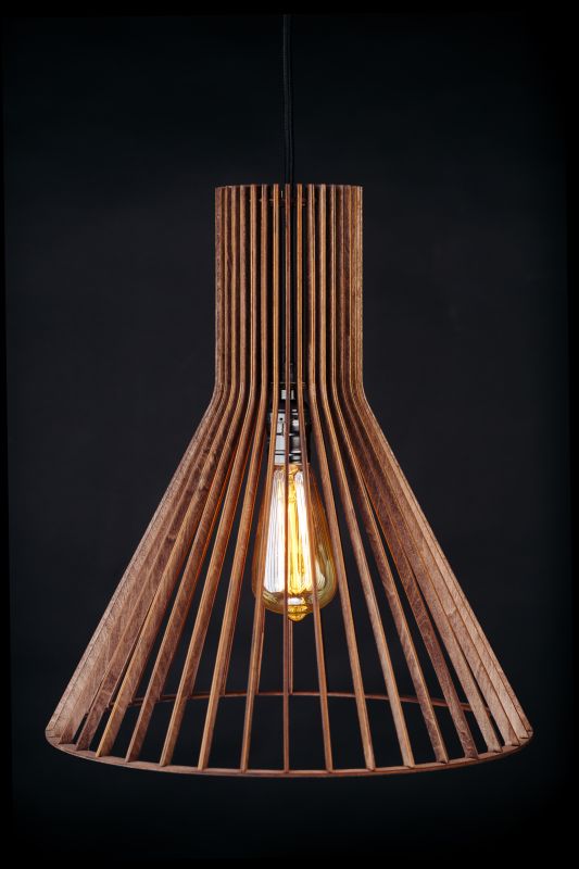 Подвесной деревянный светильник Woodshire Конус 2040pl