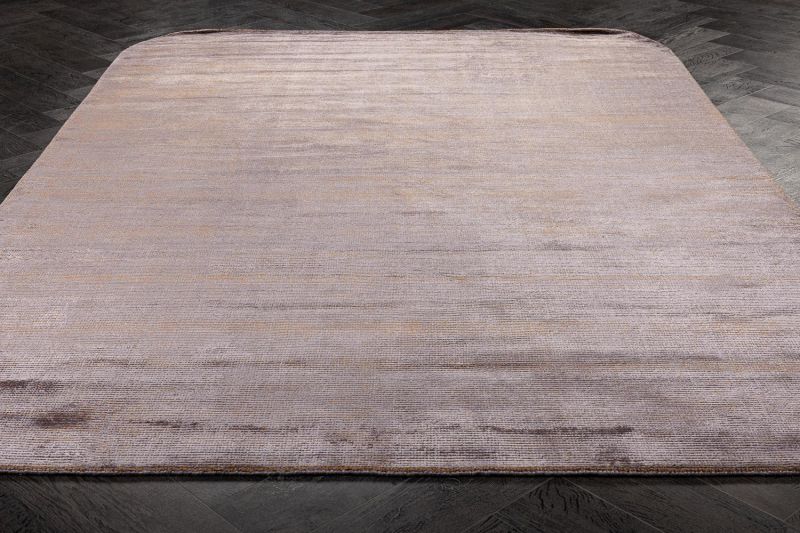 Индийский ковер из шерсти и арт-шёлка Carpet «MURUGAN SHAPE» PLAIN-BRN-RUS-D04/A032 163 x 234 см