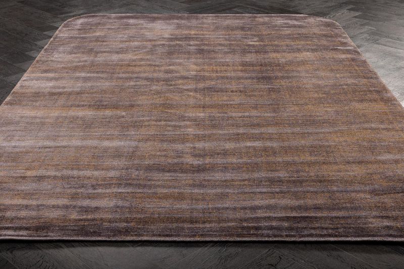 Индийский ковер из шерсти и арт-шёлка Carpet «MURUGAN SHAPE» PLAIN-BRN-RUS-D04/A032 163 x 234 см