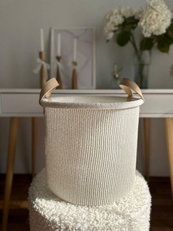 Корзина для хранения sustainable collection, D22х23 см, молочная фото 6