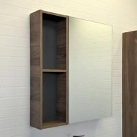 Зеркальный шкаф Comforty Порто 00-00009231CF дуб темно-коричневый