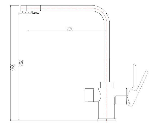 Смеситель для кухни Zorg Sanitary ZR 334 YF-BLACK фото 2