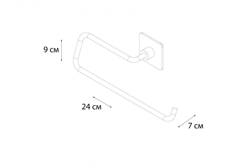 Держатель бумажных полотенец Fixsen Square FX-93110C