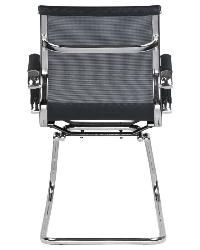 Офисное кресло Dobrin 102N_Mesh-LMR CODY MESH, цвет сиденья черный, цвет основания хромированная сталь