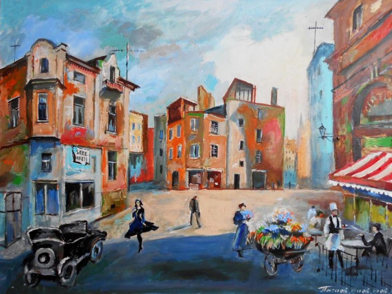 Картина "В европейском квартале" Питаев Валерий