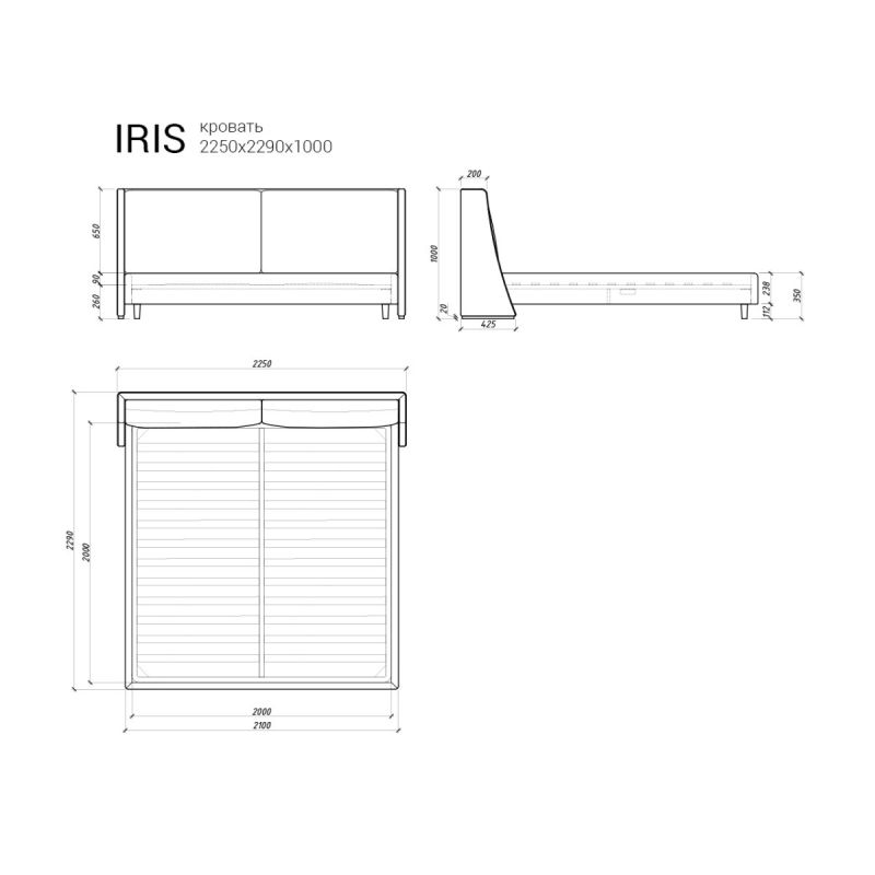 Кровать The IDEA Iris BD-2373089