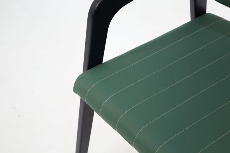 Стул-кресло Шадди чёрный/зелёный Z112550B07