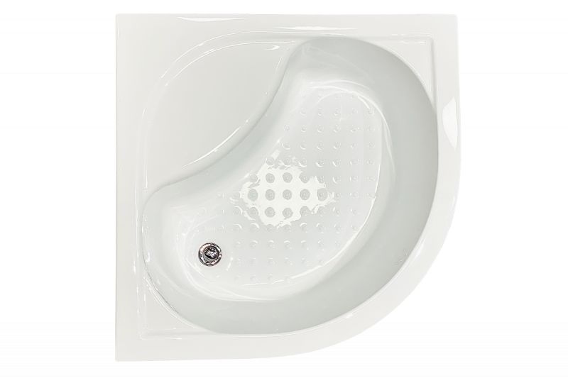 Душевой уголок Royal Bath Practic RB90BK-C-BL, 90х90 см