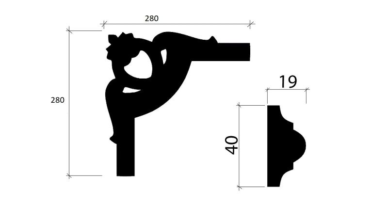 Декоративный уголок Decor Dizayn C3-DD002 фото 6