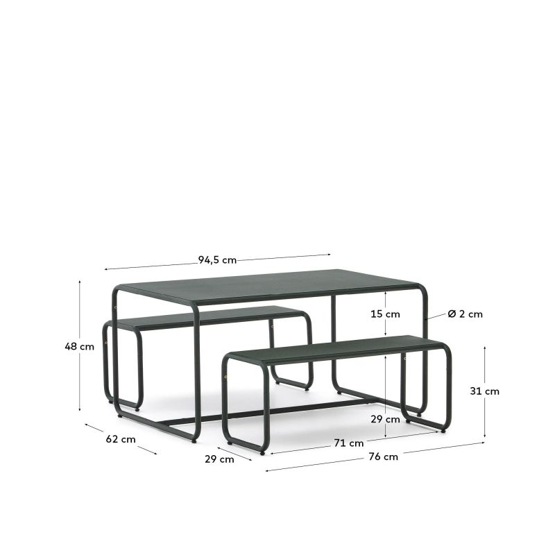 Детский набор из 2 скамеек La Forma (ex Julia Grup) BD-3059377