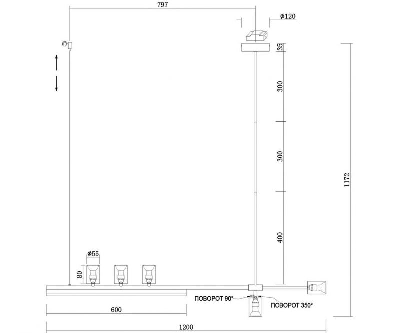 Люстра KINK Light Рия 17W GU10 4000К (белый) 07618-120,19 фото 4