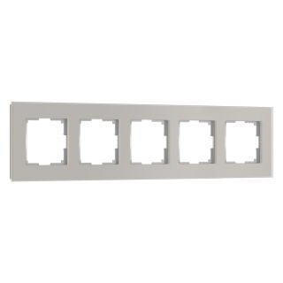 Рамка на 5 постов Werkel Senso дымчатый soft-touch W0053117
