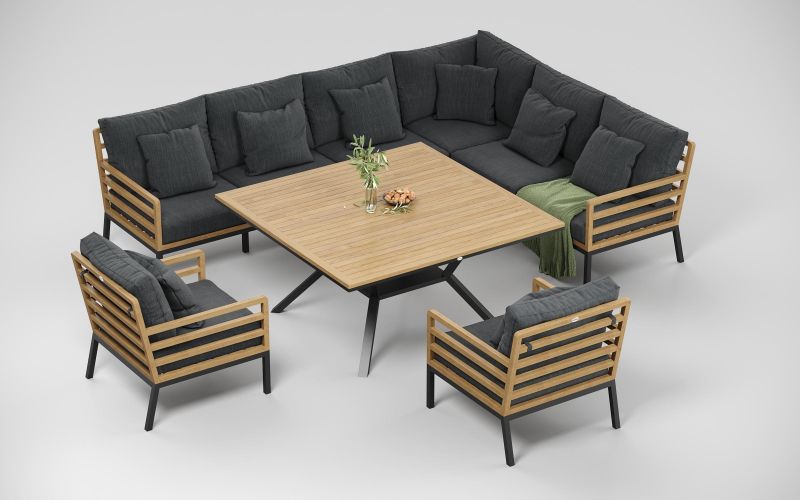 Лаунж зона Gardenini Premium PatioCalma ML (диван, диван правый, диван угловой, диван левый, стол) BD-3148632 фото 6