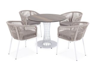 Обеденная группа на 4 персоны, 4sis Диего цвет бежевый BD-3149546