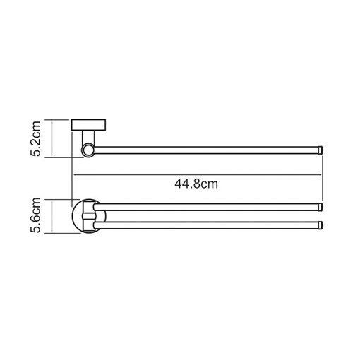 Держатель полотенец WasserKRAFT Isen K-4031