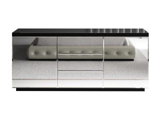 Сервант Kristal ОГОГО Обстановочка черный, зеркальный BD-1754415