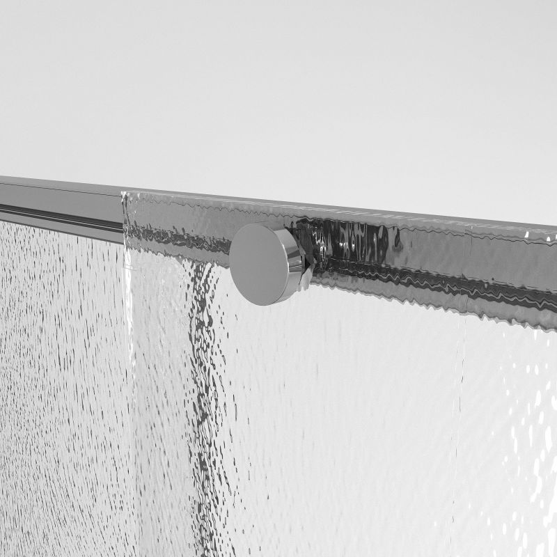 Душевой уголок Niagara Nova NG-65-9CH-CH80-34, 90х80 см, профиль хром, стекло шиншилла, L фото 10