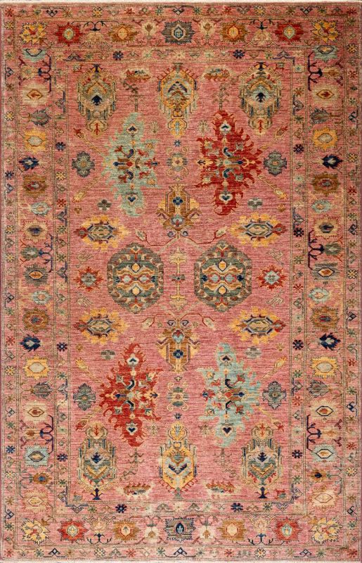 Пакистанский ковер из шерсти Carpet «KAZAK ROYAL» 231674-PUR-PUR 199 x 289 см