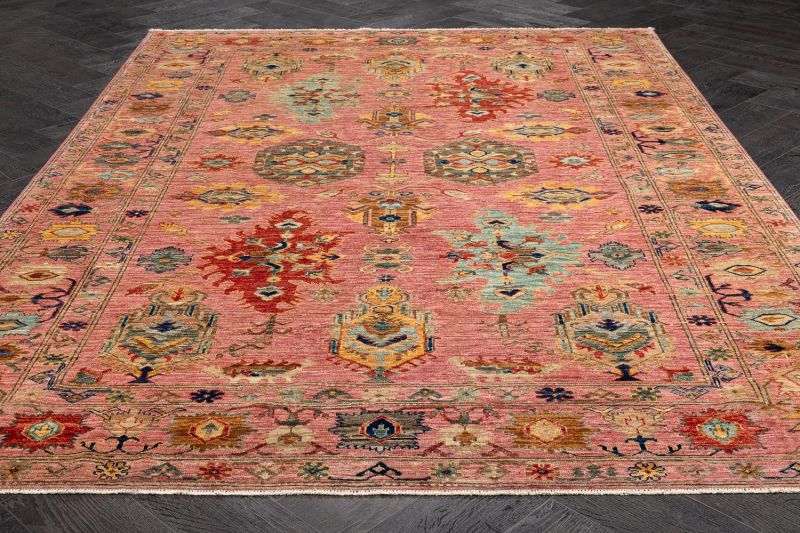 Пакистанский ковер из шерсти Carpet «KAZAK ROYAL» 231674-PUR-PUR 199 x 289 см