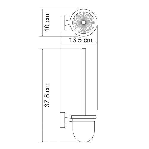 Щетка для унитаза WasserKRAFT Isen K-4027