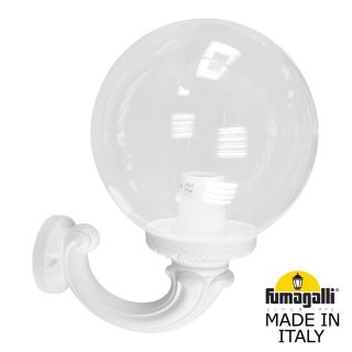 Уличный светильник-бра FUMAGALLI GLOBE 300 белый, прозрачный G30.132.000.WXF1R