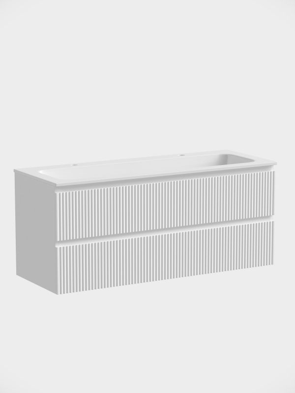 Тумба под раковину подвесная Sancos Snob R SNR120W Bianco 120 см R фото 2