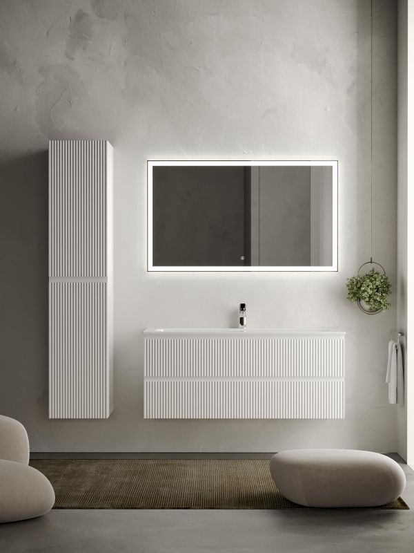 Тумба под раковину подвесная Sancos Snob R SNR120W Bianco 120 см R фото 7