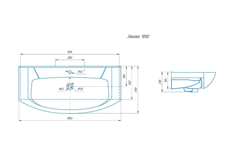 Тумба под раковину напольная  Corozo Прованс 105 SD-00000017, 101,6х85 см