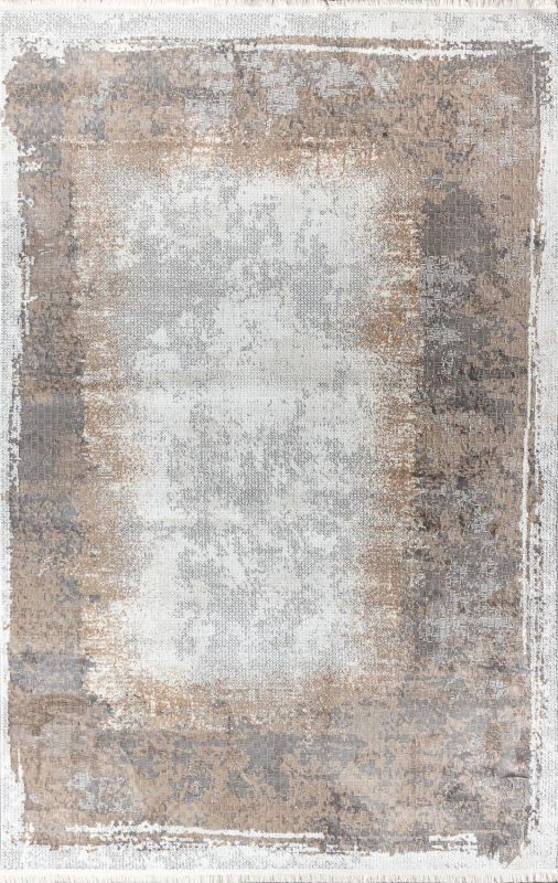 Турецкий ковер из полиэстера Carpet «WHITE LINE» 23127A-GRI 200 x 290 см фото 1