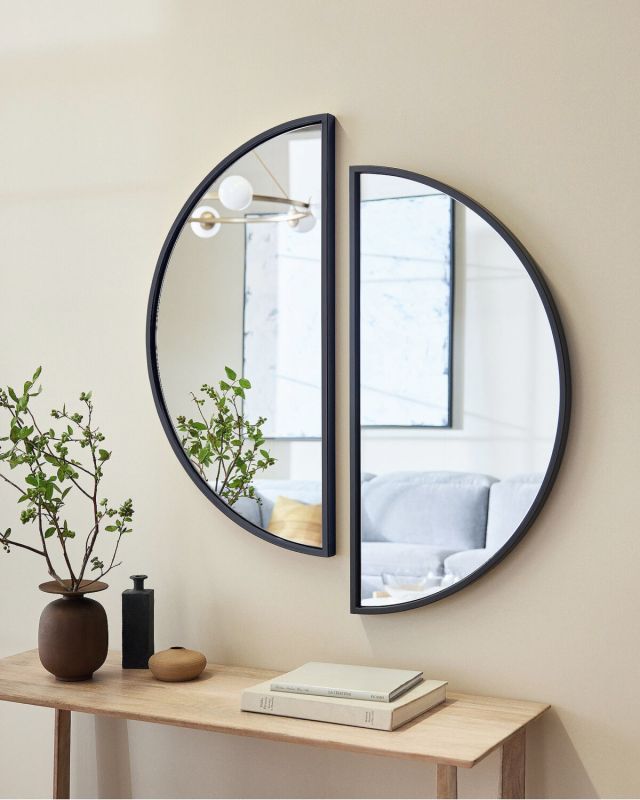 Чёрное настенное зеркало LH Mirror Home “Омаха” BD-3048709