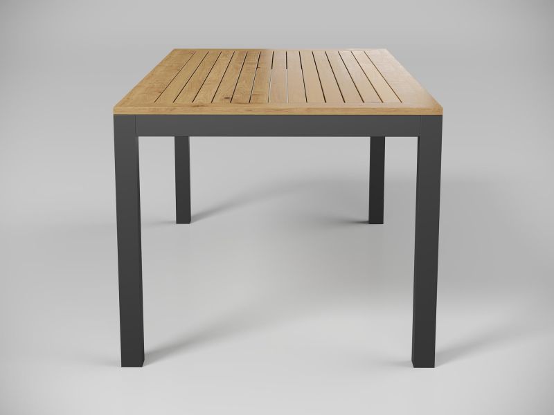 Стол обеденный Gardenini Premium Bella с бежевой столешницей и темно-серый каркасом BD-3121369 фото 2