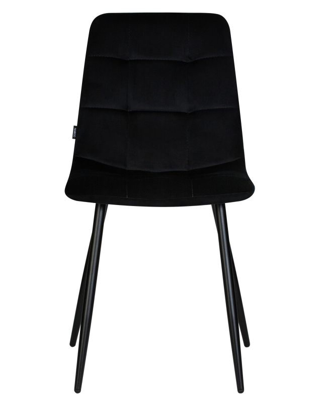 Обеденный стул Dobrin 005 DOBRIN CHILLY, цвет сиденья черный Holland 75, цвет основания черный