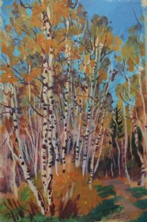 Картина "Осень, край леса, 20 октября" Гаянэ Добровольская