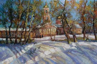 Картина "Зимний пейзаж" 2006 Боев Сергей