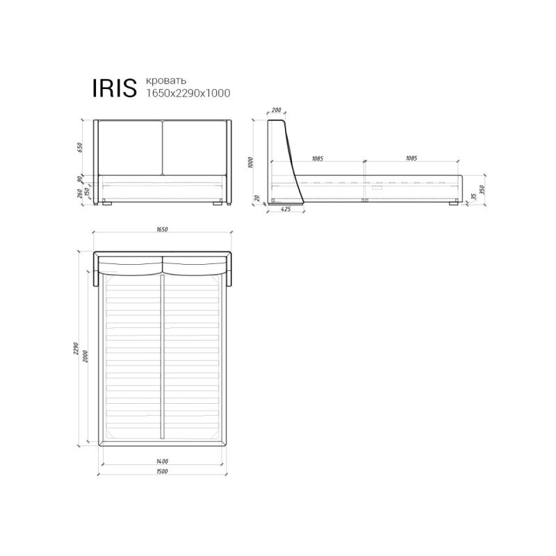 Кровать The IDEA Iris BD-2373097 фото 6