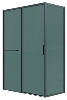 Душевой уголок Grossman Style 120.K33.05.1110.21.10, 110х100 см, профиль черный матовый, стекло тонированное