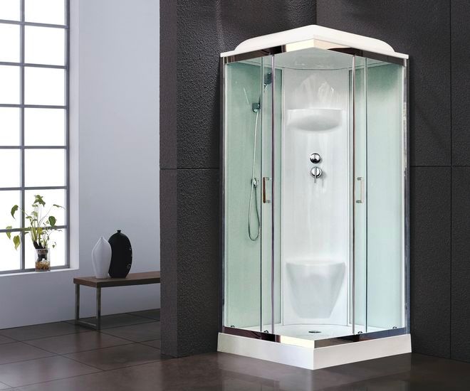 Душевая кабина Royal Bath RB90HP6-WT-CH 90x90 фото 2