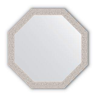Зеркало в багетной раме Evoform Octagon BY 3680 мозаика хром
