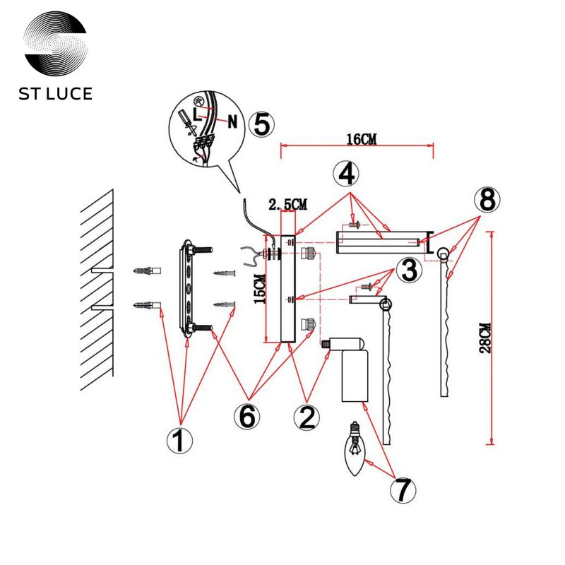 Бра ST Luce CORSIA SL1230.101.02