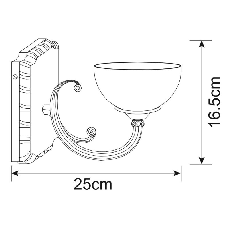 Бра Arte Lamp Windsor white A3777AP-1AB фото 5