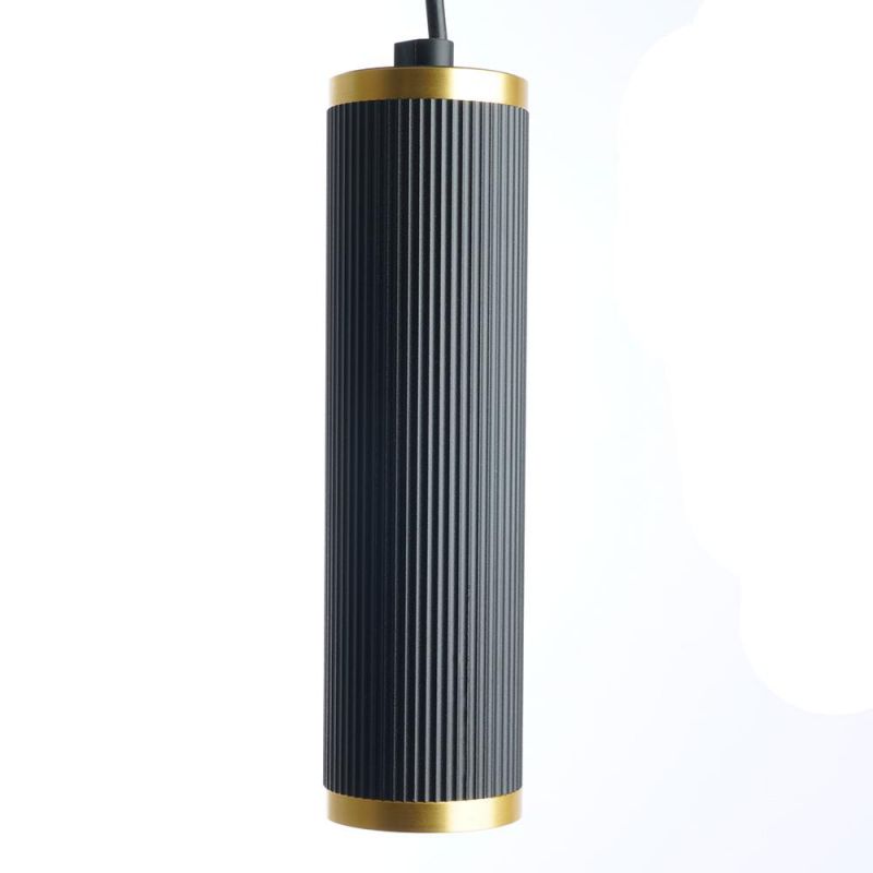 Светильник потолочный Feron ML1908 Barrel GATSBY levitation на подвесе MR16 35W, 230V, чёрный, античное золото 55*200 48853
