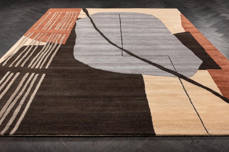Индийский ковер из шерсти и полиэстера Carpet «ARTWALK» TRA1836-NIK-ANTR 251 x 351 см фото 2