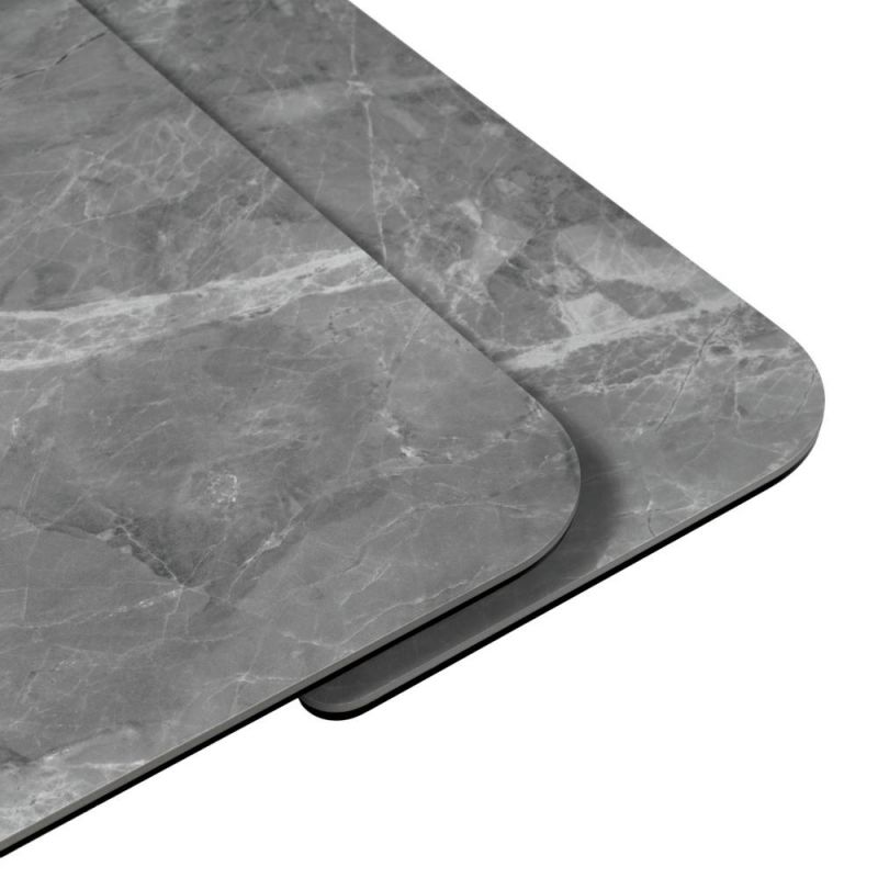 Стол BRADEX Home Arthur раскладной 120-184x80x75см, керамогранит серый мрамор Greys Grey, чёрный BD-3066262 фото 13