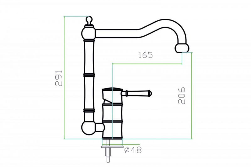 Смеситель для кухни Zorg Inox SZR-0031 фото 2