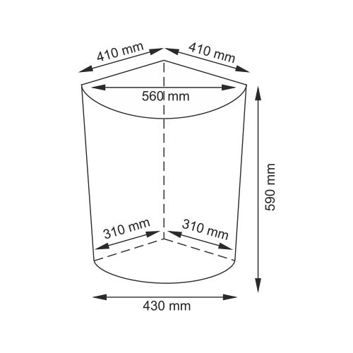 Плетеная корзина WasserKRAFT Salm WB-270-L