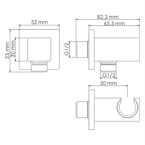 Подключение шланга WasserKRAFT A125