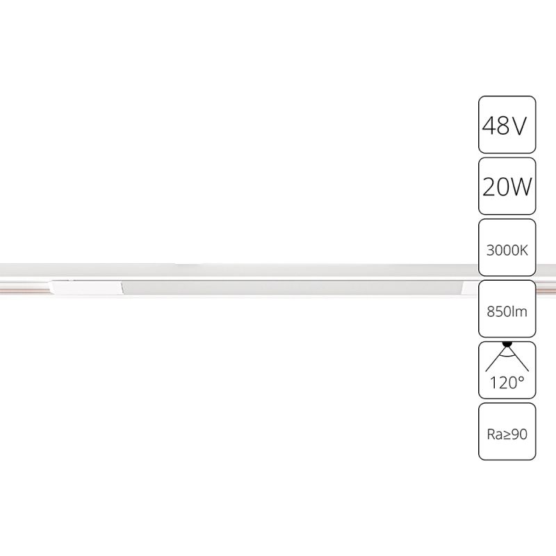 Светильник потолочный Arte Lamp Optima A7284PL-1WH 48В 20Вт 850Лм 3000K 90+ 120°