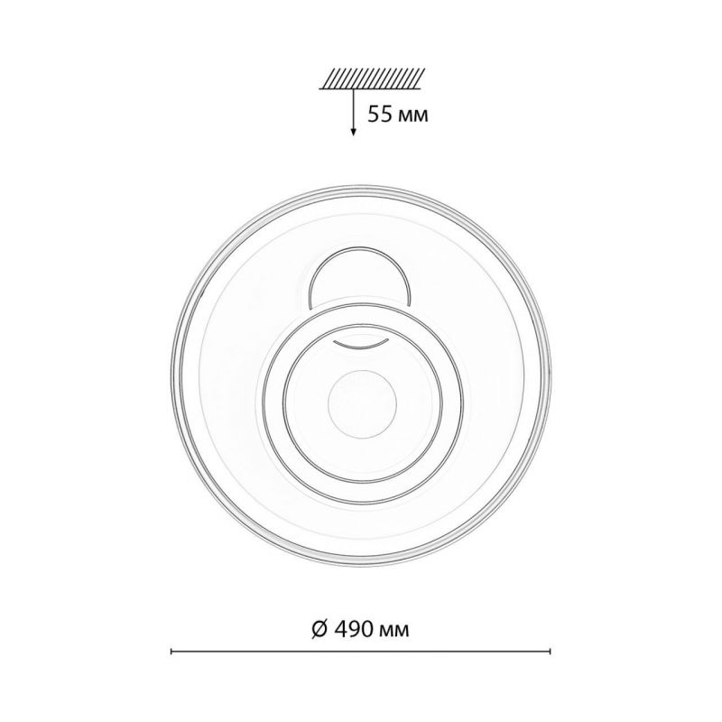 Потолочный светильник Sonex GEMINI PIKO LED LED 85W 3000-6500K IP20 7785/85L фото 2
